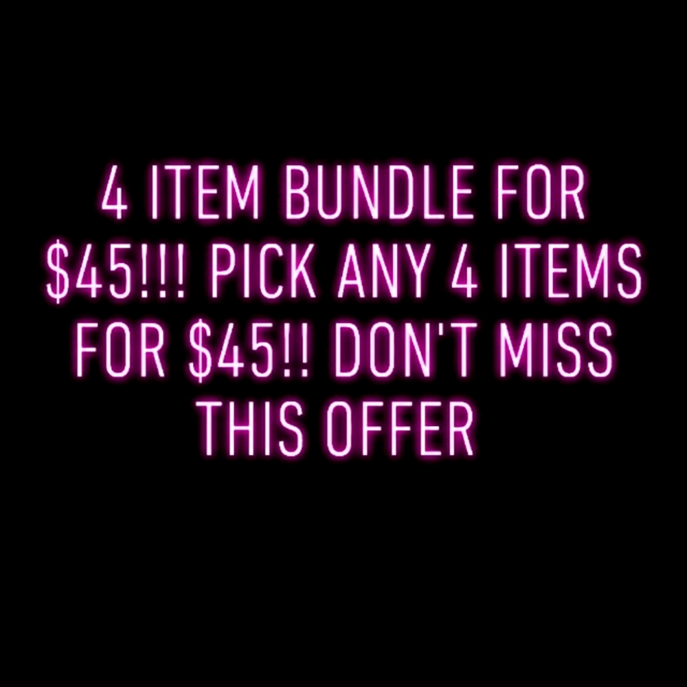 4 item Bundle $45